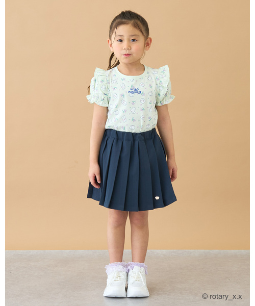 セール】【安心/インパン付き】ラッププリーツ付きスカート【子供服