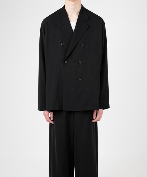 LAD MUSICIAN（ラッドミュージシャン）の「DRY CLOTH DOUBLE BREASTED JACKET（テーラードジャケット・メンズ・ブラック・42/46/44）」の4枚目の写真