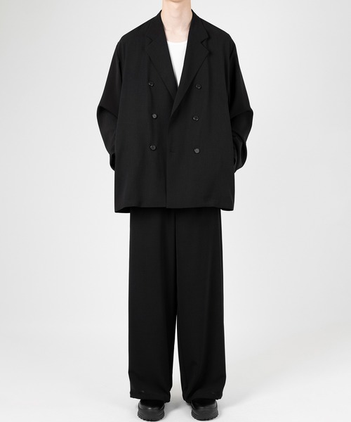 LAD MUSICIAN（ラッドミュージシャン）の「DRY CLOTH DOUBLE BREASTED JACKET（テーラードジャケット・メンズ・ブラック・42/46/44）」の7枚目の写真