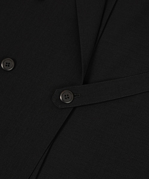 LAD MUSICIAN（ラッドミュージシャン）の「DRY CLOTH DOUBLE BREASTED JACKET（テーラードジャケット・メンズ・ブラック・42/46/44）」の2枚目の写真