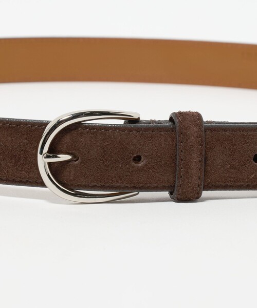 UNITED ARROWS（ユナイテッドアローズ）の「ベロアレザー ベルト（ベルト・メンズ・ダークブラウン/ブラック・80ｃｍ/85cm/90cm）」の4枚目の写真