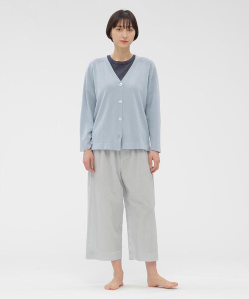 MARGARET HOWELL(マーガレットハウエル)の「COTTON LINEN MINI STRIPE(その他パンツ・レディース・ブルー・FREE)」の2枚目の写真