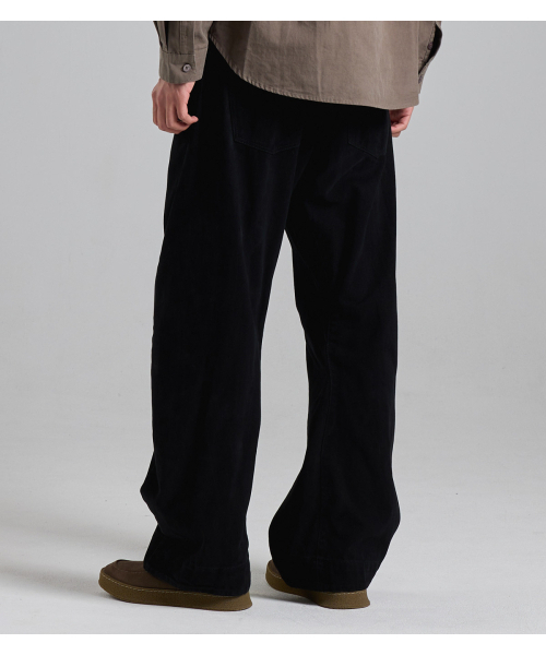 BUTTON SEOUL（ボタンソウル）の「ステッチラインカーブドコットンパンツ（ブラック）（その他パンツ・メンズ・その他・M/L/XL）」の9枚目の写真