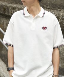 VENCEEXCHANGE | Mickey Mouse ミッキーマウス 鹿の子リブラインポロシャツ(ポロシャツ)