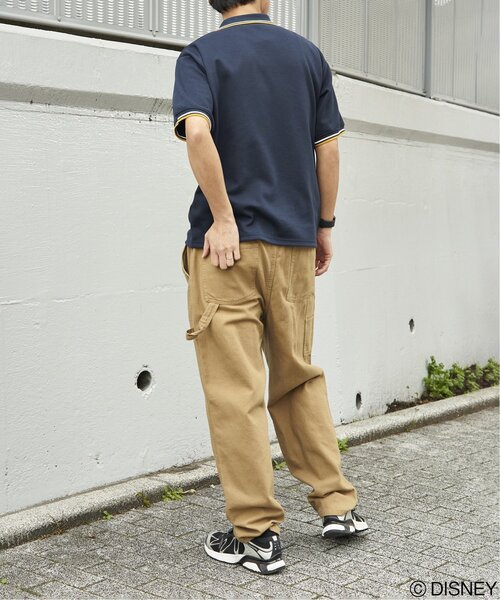 VENCEEXCHANGE(ヴァンスエクスチェンジ)の「Mickey Mouse ミッキーマウス 鹿の子リブラインポロシャツ(ポロシャツ・メンズ・ネイビー/ブラック/キャメル/オフホワイト・M/L/LL)」の13枚目の写真