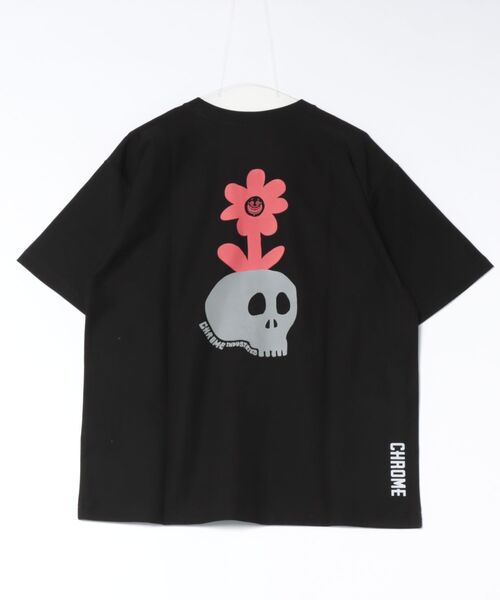 CHROME（クローム）の「【ムラサキスポーツ限定】CHROME/クローム 半袖 Tシャツ JP284（Tシャツ/カットソー・メンズ・ホワイト/ブラック・XL/M/L）」の4枚目の写真