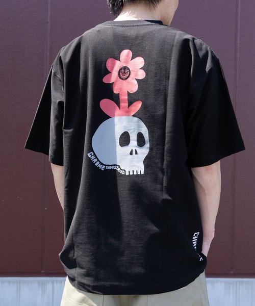 CHROME（クローム）の「【ムラサキスポーツ限定】CHROME/クローム 半袖 Tシャツ JP284（Tシャツ/カットソー・メンズ・ホワイト/ブラック・XL/M/L）」の2枚目の写真
