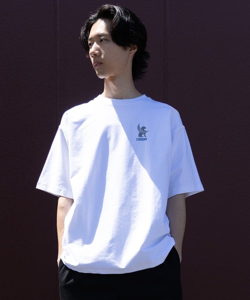 CHROME（クローム）の「【ムラサキスポーツ限定】CHROME/クローム 半袖 Tシャツ JP284（Tシャツ/カットソー・メンズ・ホワイト/ブラック・XL/M/L）」の14枚目の写真