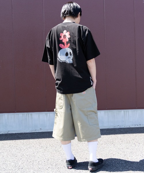 CHROME（クローム）の「【ムラサキスポーツ限定】CHROME/クローム 半袖 Tシャツ JP284（Tシャツ/カットソー・メンズ・ホワイト/ブラック・XL/M/L）」の9枚目の写真