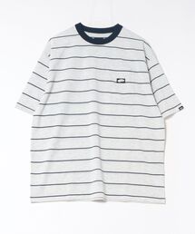 VANS ヴァンズ CAVE Crew Neck Boarder S TEE ショートスリーブ 126R1060201 ABC-MART限定 H/GRAY