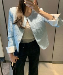 ショートシングルブレストジャケット