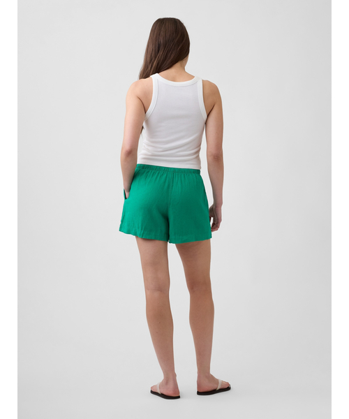 GAP(ギャップ)の「4インチ プルオン リネンブレンド ショートパンツ(その他パンツ・レディース・レッド/イエロー/ブラック/ピンク/グリーン・M/S/XS)」の14枚目の写真