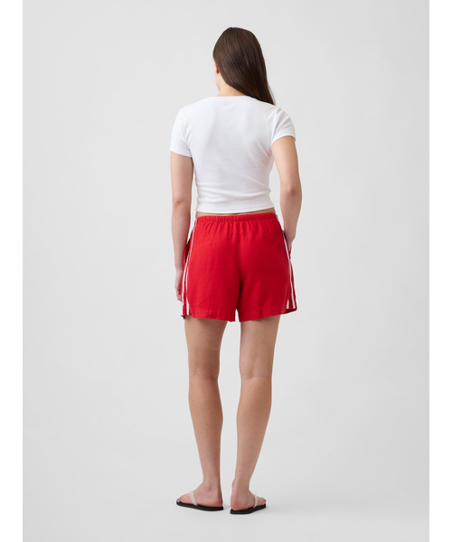 GAP(ギャップ)の「4インチ プルオン リネンブレンド ショートパンツ(その他パンツ・レディース・レッド/イエロー/ブラック/ピンク/グリーン・M/S/XS)」の15枚目の写真