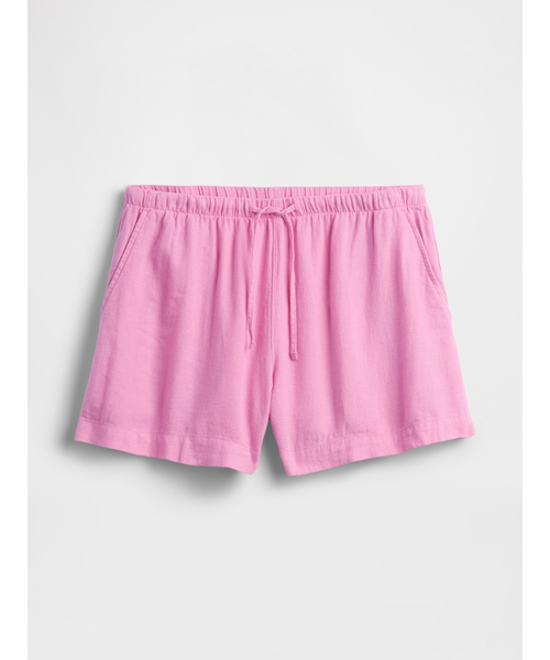 GAP(ギャップ)の「4インチ プルオン リネンブレンド ショートパンツ(その他パンツ・レディース・レッド/イエロー/ブラック/ピンク/グリーン・M/S/XS)」の22枚目の写真