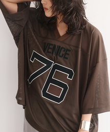 INSCRIRE | 【INSCRIRE/アンスクリア】Mesh Football Tシャツ I26SSBC17(Tシャツ/カットソー)