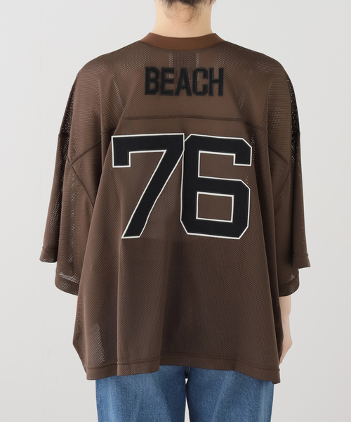 INSCRIRE(アンスクリア)の「【INSCRIRE/アンスクリア】Mesh Football Tシャツ I26SSBC17(Tシャツ/カットソー・レディース・ブラウン・SMALL)」の5枚目の写真