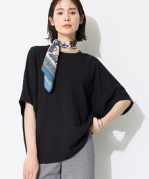 【洗える/2WAY/裾ドロスト付き】 ドルマンスリーブチュニックトップス