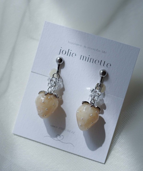 CERCA(チェルカ)の「jolie minette/小さな フルーツ シルバー イヤリング(イヤリング・レディース・クリア/ベージュ/ブラウン/ブラック・FREE)」の16枚目の写真