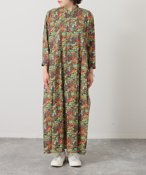 JOURNAL STANDARD LUXE（ジャーナルスタンダード　ラックス）の「リバティフラワー ampleプルワンピース（ワンピース・レディース・カーキ・FREE）」の4枚目の写真