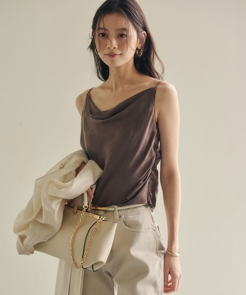 anuans フクレジャガードキャミソール アニュアンス anuans フクレジャガードキャミソール （BEIGE