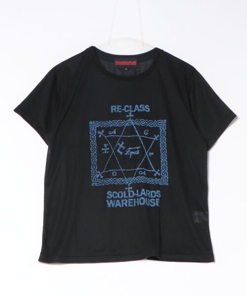 L.H.P(エルエイチピー)の「RECKLESS SCHOLARS/レックレス スカラーズ/RECLASS TEE(Tシャツ/カットソー・レディース・ホワイト/ブラック・S/M)」の1枚目の写真