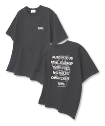 スネークリフ オーバーサイズ 半袖Tシャツ ダークグレー