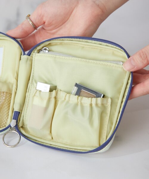 BIRTHDAY BAR(バースデイバー)の「≪冷感機能付き≫ COOL SHIELD Tissue Case Pouch ティッシュポーチ(ポーチ・レディース・アイボリー/パープル・0)」の6枚目の写真