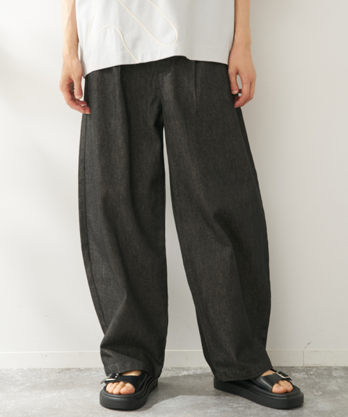 B.C STOCK(ベーセーストック)の「リジットバレルパンツ(その他パンツ・メンズ・ブルー系その他/ブラック・MEDIUM/LARGE)」の1枚目の写真