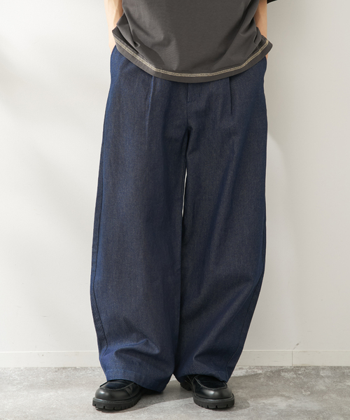 B.C STOCK(ベーセーストック)の「リジットバレルパンツ(その他パンツ・メンズ・ブルー系その他/ブラック・MEDIUM/LARGE)」の8枚目の写真