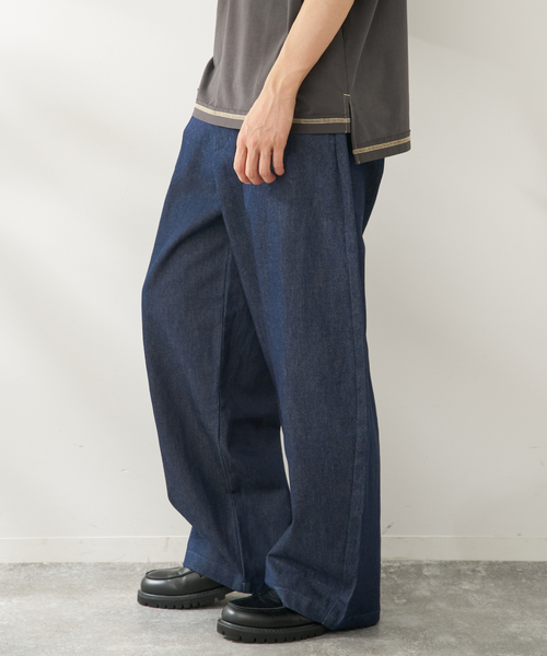 B.C STOCK(ベーセーストック)の「リジットバレルパンツ(その他パンツ・メンズ・ブルー系その他/ブラック・MEDIUM/LARGE)」の9枚目の写真