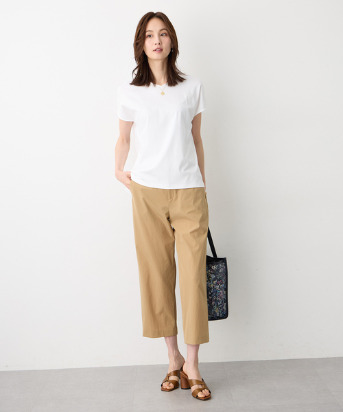 A/C DESIGN BY ALPHA CUBIC(エーシーデザインバイアルファキュービック)の「【美モーション】クールストレッチワイドパンツ【接触冷感・後ろウエストゴム・大きいサイズあり・セットアップ対応】(その他パンツ・レディース・ベージュ/モカ/ネイビー/ブラック・61/64/67/70/73/76)」の18枚目の写真
