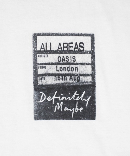 ROCK-OFF(ロックオフ)の「【ROCK-OFF】【3】OASIS MAY BE SETLIST T-SHIRTS(Tシャツ/カットソー・メンズ・ホワイト/ブラック・X-LARGE/LARGE/MEDIUM)」の9枚目の写真
