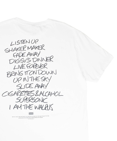 ROCK-OFF(ロックオフ)の「【ROCK-OFF】【3】OASIS MAY BE SETLIST T-SHIRTS(Tシャツ/カットソー・メンズ・ホワイト/ブラック・X-LARGE/LARGE/MEDIUM)」の12枚目の写真