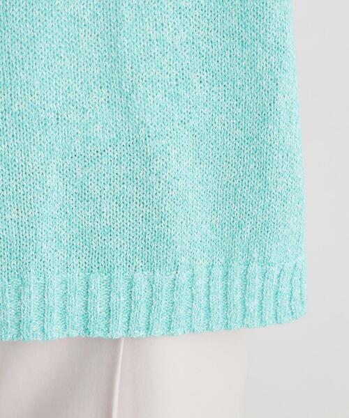 LAURA ASHLEY(ローラアシュレイ)の「◆【日本製/ワンマイルウエア】ギマブークレーヤーン プルオーバー(Tシャツ/カットソー・レディース・ダークグリーン/ブルー・38)」の3枚目の写真
