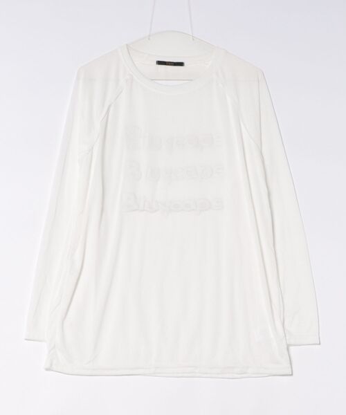 Ritzy(リッツィー)の「ロゴプリントシアールーズロングTシャツ(Tシャツ/カットソー・レディース・ブルー/ホワイト/イエロー・L/M)」の17枚目の写真