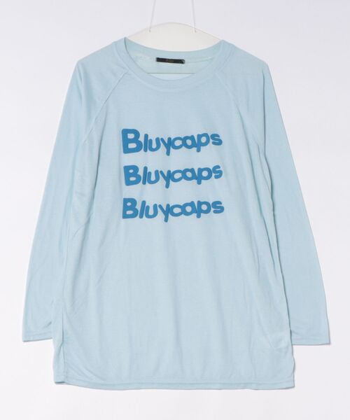 Ritzy(リッツィー)の「ロゴプリントシアールーズロングTシャツ(Tシャツ/カットソー・レディース・ブルー/ホワイト/イエロー・L/M)」の18枚目の写真