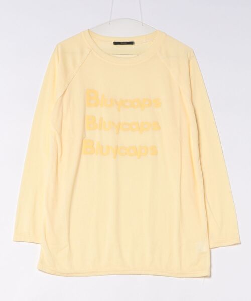 Ritzy(リッツィー)の「ロゴプリントシアールーズロングTシャツ(Tシャツ/カットソー・レディース・ブルー/ホワイト/イエロー・L/M)」の19枚目の写真