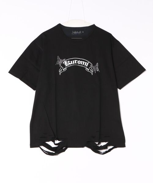 ＪＵＧＬＡＮＳ（ユグランス）の「【PSYCHO NATION】バタフライストーンTEE / クロミ コラボ（Tシャツ/カットソー・メンズ・ブラック/ホワイト/ブラック系その他・L/XL/M）」の4枚目の写真