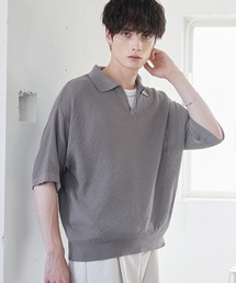 GRANCY】Spray Damaged V-neck Wool Knit / スプレーダメージVネック