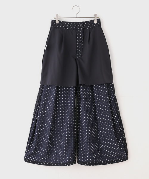 PROVOKE (プロヴォーク)の「【PROVOKE/プロヴォーク】ドットタックスーパーワイドパンツ(その他パンツ・レディース・ネイビー・38/36)」の7枚目の写真