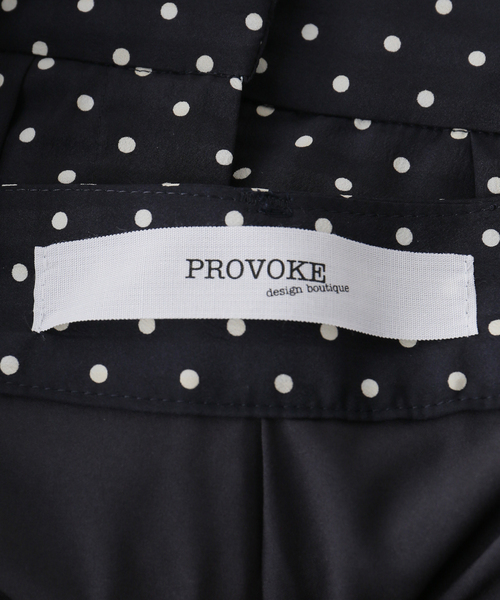 PROVOKE (プロヴォーク)の「【PROVOKE/プロヴォーク】ドットタックスーパーワイドパンツ(その他パンツ・レディース・ネイビー・38/36)」の8枚目の写真