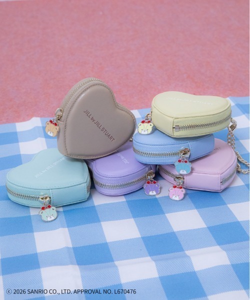 JILL by JILL STUART(ジルバイジルスチュアート)の「<タイニーチャムコラボ>ハートポーチチャーム(ポーチ・レディース・ベージュ/ブルー/ペールイエロー/ピンク/グリーン/ラベンダー・FREE)」の2枚目の写真