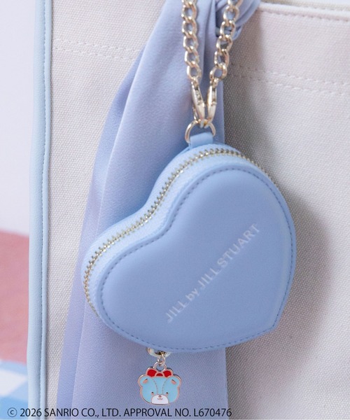 JILL by JILL STUART(ジルバイジルスチュアート)の「<タイニーチャムコラボ>ハートポーチチャーム(ポーチ・レディース・ベージュ/ブルー/ペールイエロー/ピンク/グリーン/ラベンダー・FREE)」の3枚目の写真