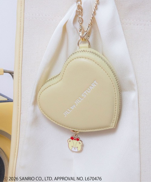 JILL by JILL STUART(ジルバイジルスチュアート)の「<タイニーチャムコラボ>ハートポーチチャーム(ポーチ・レディース・ベージュ/ブルー/ペールイエロー/ピンク/グリーン/ラベンダー・FREE)」の5枚目の写真