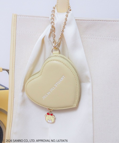 JILL by JILL STUART(ジルバイジルスチュアート)の「<タイニーチャムコラボ>ハートポーチチャーム(ポーチ・レディース・ベージュ/ブルー/ペールイエロー/ピンク/グリーン/ラベンダー・FREE)」の17枚目の写真