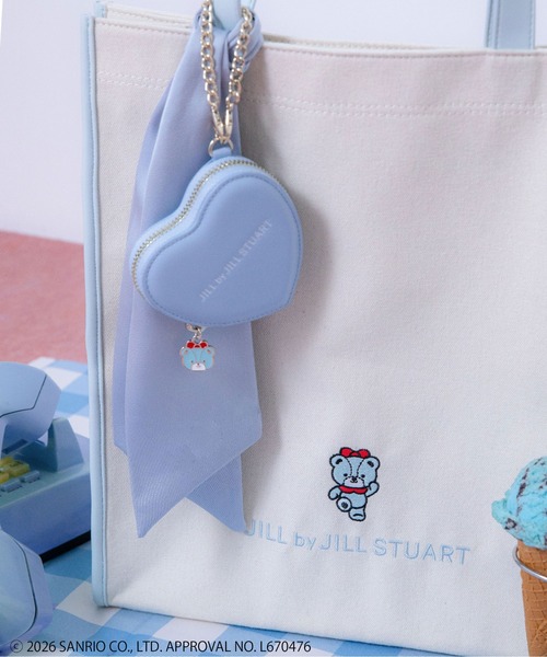 JILL by JILL STUART(ジルバイジルスチュアート)の「<タイニーチャムコラボ>ハートポーチチャーム(ポーチ・レディース・ベージュ/ブルー/ペールイエロー/ピンク/グリーン/ラベンダー・FREE)」の15枚目の写真