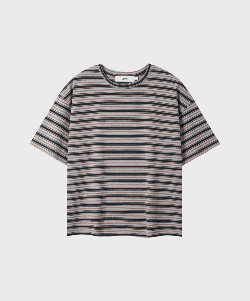 LEIRE（ルアール）の「エッセンシャルストライプクロップTシャツ[チャコール]（Tシャツ/カットソー・メンズ・その他・MEDIUM/LARGE/X-LARGE/2XL）」の7枚目の写真