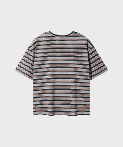 LEIRE（ルアール）の「エッセンシャルストライプクロップTシャツ[チャコール]（Tシャツ/カットソー・メンズ・その他・MEDIUM/LARGE/X-LARGE/2XL）」の8枚目の写真