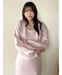 ビジュースリーブショートフーディ