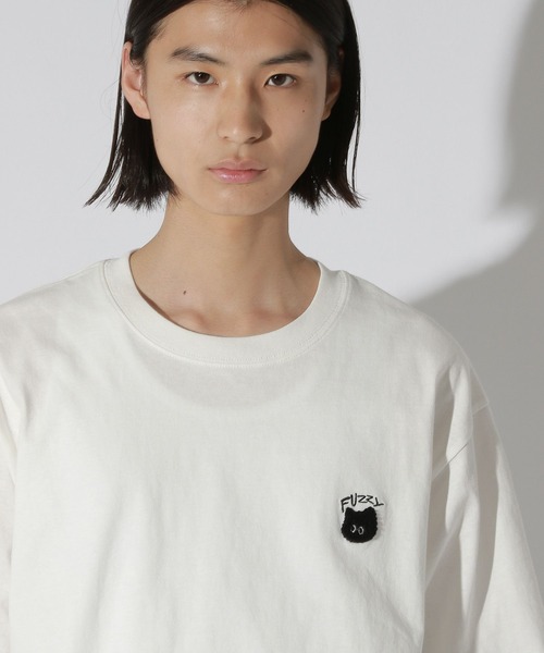 LAKOLE(ラコレ)の「ユルネコサガラT / 689755(Tシャツ/カットソー・メンズ・ホワイト/グレー/ブラック・MEDIUM/LARGE)」の2枚目の写真